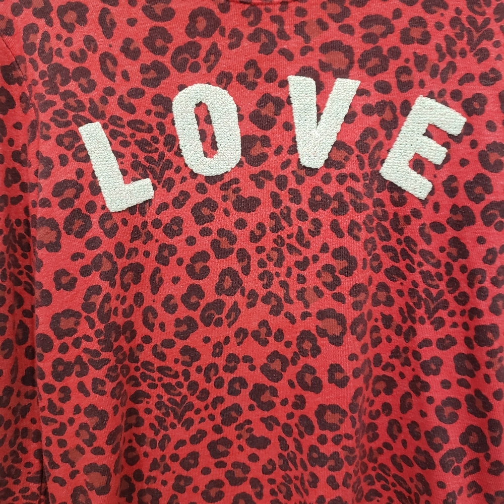 ♥️ 🤍 Sundry LOVE Leopard Print Sweatshirt ♥️ 🤍